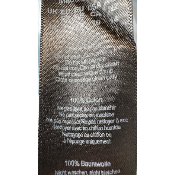 NWT PrettyLittleThing Size 10 Poplin Blue Pinstripe Pocket Detail Cropped Shirt - Picture 8 of 13